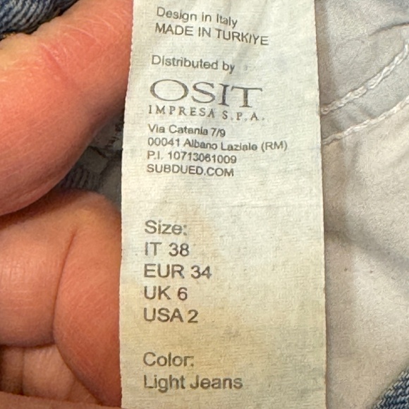 Subdued (OSIT Impresa) Denim Mini Skirt.Size XS/2 - Picture 4 of 5